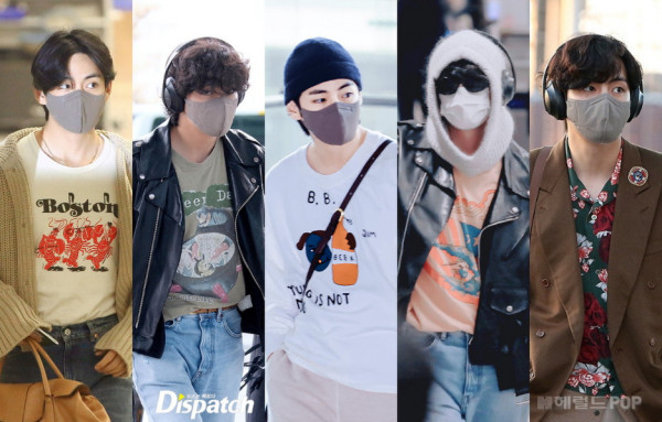 Miliki Selera Fashion yang Sempurna, V BTS Dinobatkan Jadi Bintang Fashion Airport