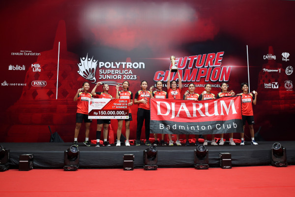 Raih 3 Piala Bergengsi, PB Djarum Juara Umum Polytron Superliga Junior 2023