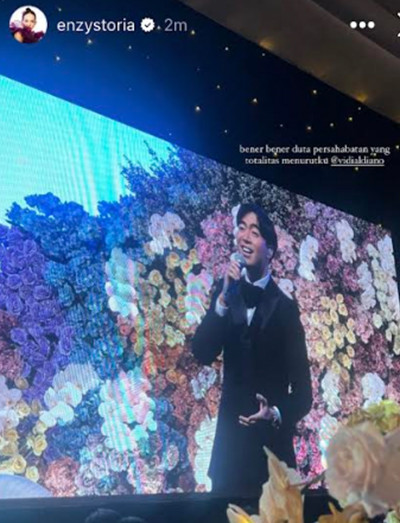 Nyanyi di Resepsi Jessica Mila, Vidi Aldiano Disebut Total Emban 'Tugas' Duta Persahabatan