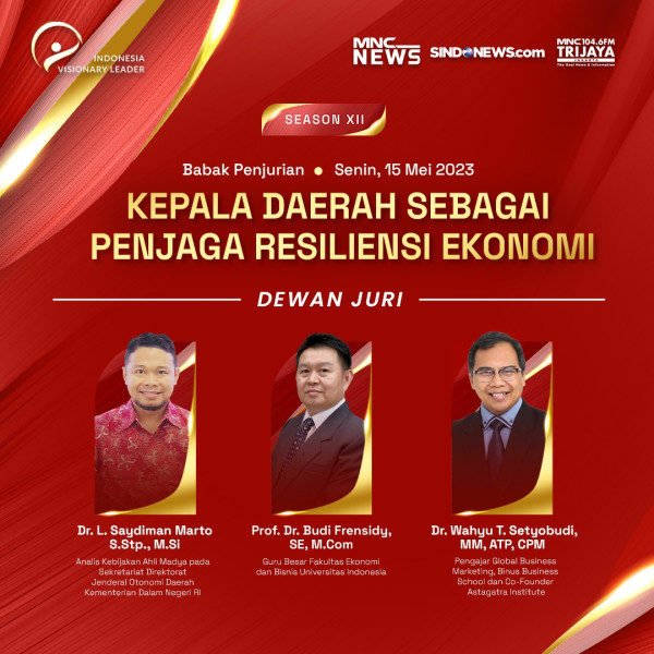 Indonesia Visionary Leader Season XII Angkat Tema Kepala Daerah sebagai Penjaga Resiliensi Ekonomi