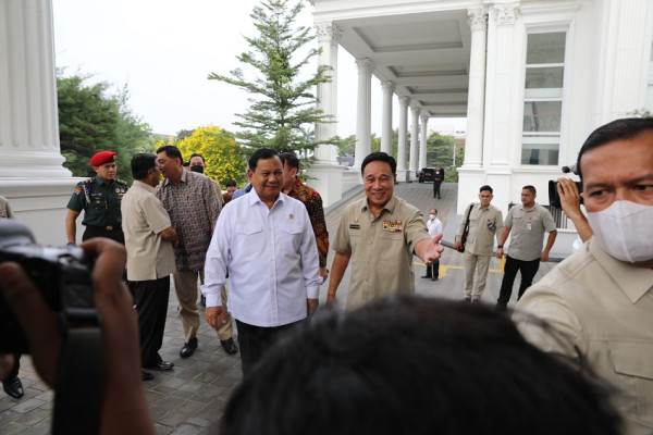 Prabowo Kunjungi Purnawirawan Polri, Berpesan Jaga Kerukunan dan Ketenangan Bangsa