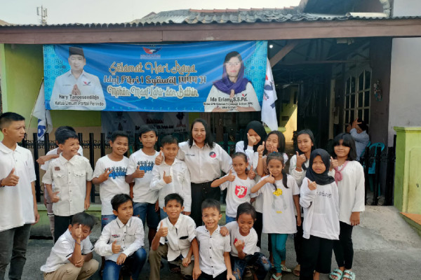 RPA Perindo Berkomitmen Dorong Perkembangan Komunitas Belajar Anak Gratis di Jakarta Utara