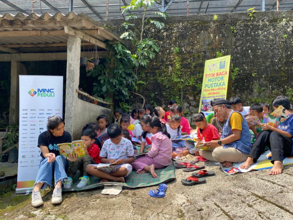 Aksi Literasi MNC Peduli di TBM Lentera Pustaka Bogor Disambut Antusias Anak-anak