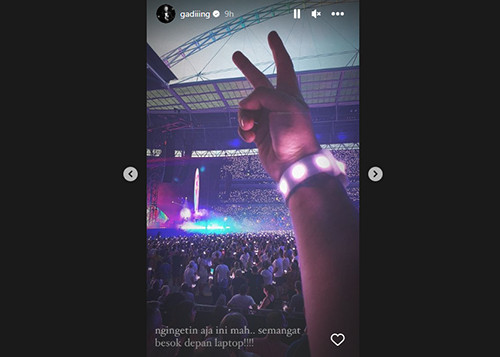 Siap-siap Ikut Perang Tiket Coldplay, Gading Marten: Semangat Depan Laptop