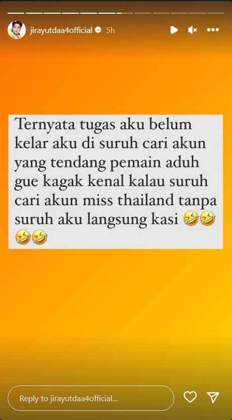Jirayut Curhat Diminta Cari Akun Instagram Ofisial Thailand yang Pukul Manajer Timnas Indonesia: Tugas Aku Belum Kelar