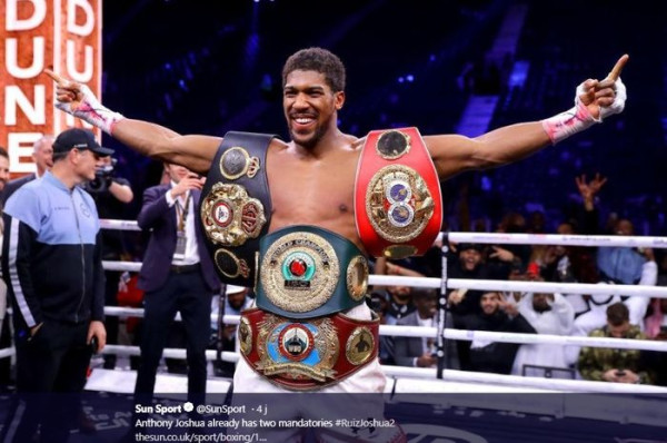 Rekor Impresif Anthony Joshua, Pernah 2 Kali Juara Dunia Tinju Kelas Berat