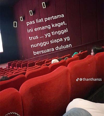 Viral! Foto Pria yang Diduga Desta Rangkul Gege Elisa di Bioskop
