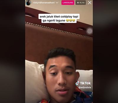 Momen Kocak Rizky Ridho Minta Tiket Coldplay ke Jokowi tapi Tak Tahu Lagunya, Auto Dicap Ndeso
