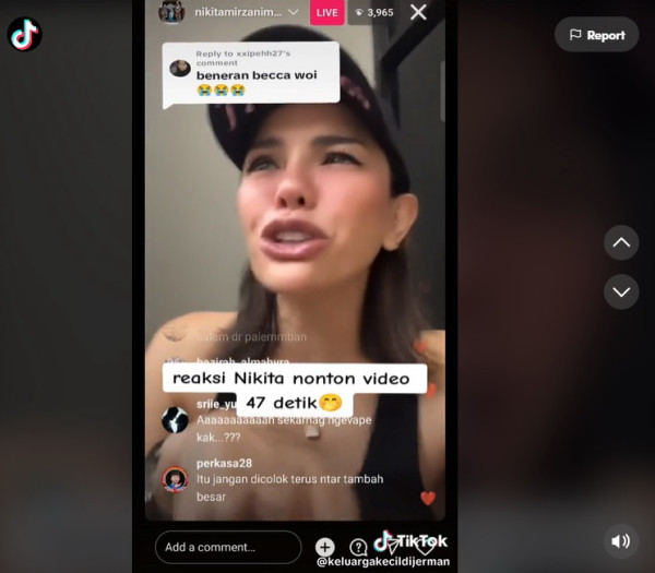 Heboh Video Syur Mirip Artis 47 Detik, Nikita Mirzani: Dia Lagi Kenapa?