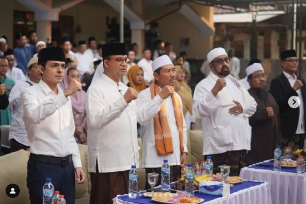 Anies Baswedan dan KH Ahmad Ridwan Bersama Warga Nahdliyin Doakan Keselamatan Bangsa