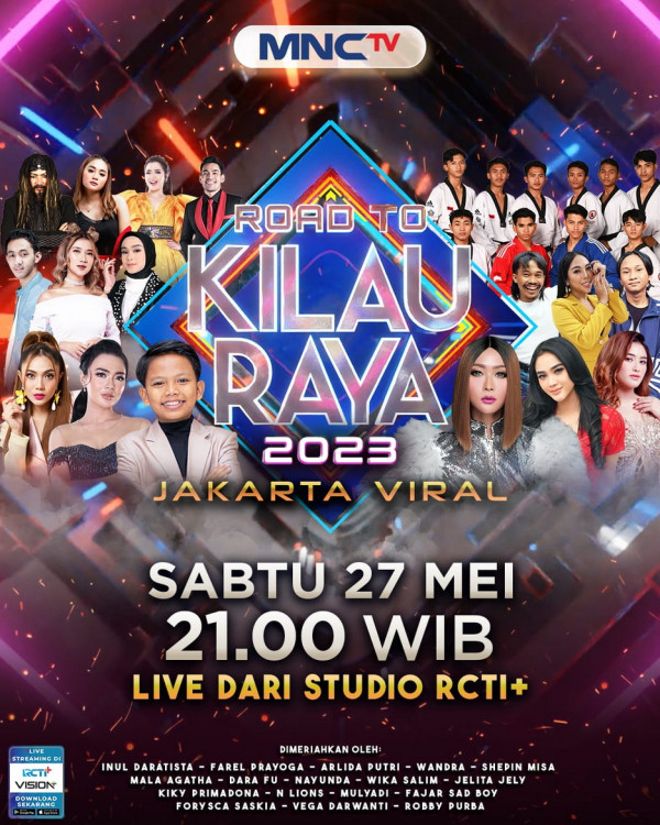 Inul Daratista, Farel Prayoga, dan Bidadari Ambyar Siap Goyang Road to Kilau Raya 'Jakarta Viral' Malam Ini