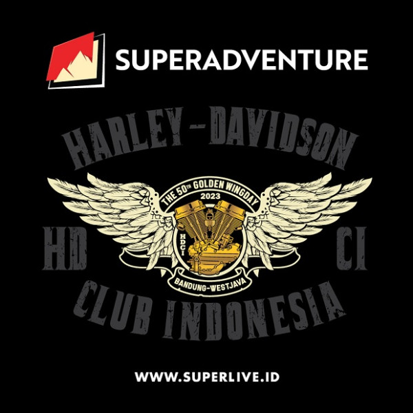Ribuan Bikers HDCI Ramaikan 50Th Golden Memorial Wing Day 2023 di Pangandaran