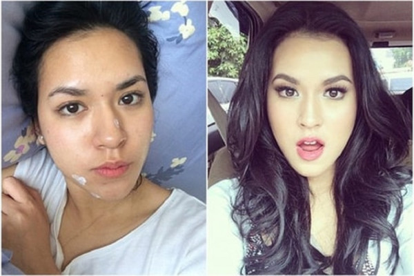 11 Foto Asli Artis Indonesia Tanpa Make Up, Polos tapi Tetap Cantik