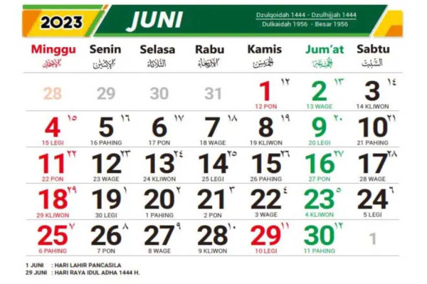 5 Puasa Sunnah di Bulan Juni 2023, Ini Jadwal dan Niatnya