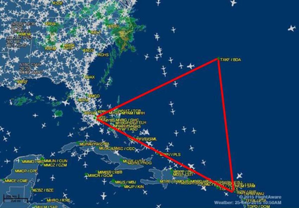 Apa yang Terjadi Jika Pesawat Melintas di Atas Segitiga Bermuda? Begini Faktanya