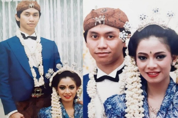 9 Potret Lawas Pernikahan Artis Indonesia, Nomor 6 Model Rambutnya Gaul Abis