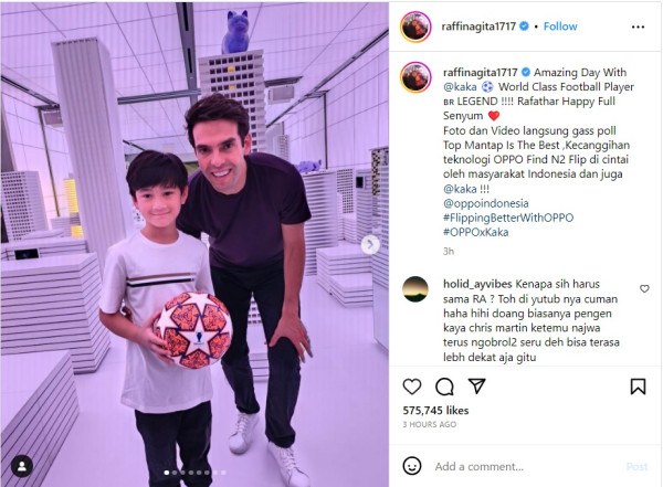 Heboh Rafathar Bertemu Kaka, Raffi Ahmad Dicurigai Bakal Undang Lionel Messi