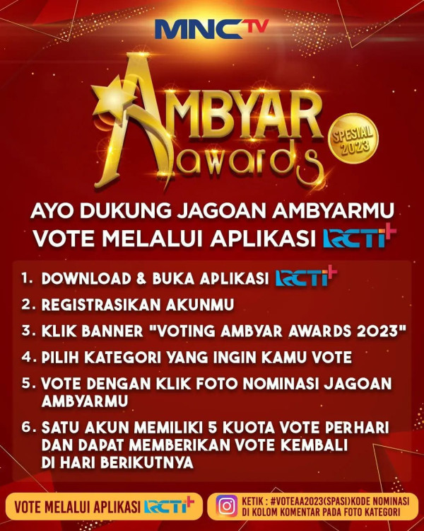 Mulai Hari Ini, Ayo Dukung Jagoan Ambyarmu di Ajang Penghargaan Ambyar Awards 2023