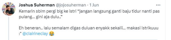 Dinilai Umbar Urusan Ranjang, Joshua Suherman Jadi Bulan-bulanan Netizen