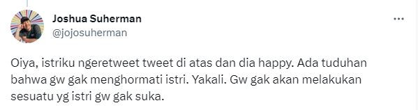Dinilai Umbar Urusan Ranjang, Joshua Suherman Jadi Bulan-bulanan Netizen