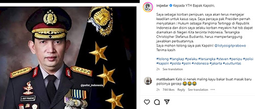 Setelah Jokowi, Jessica Iskandar Tulis Pesan ke Kapolri untuk Tuntaskan Kasusnya: Tolong Saya Pak!