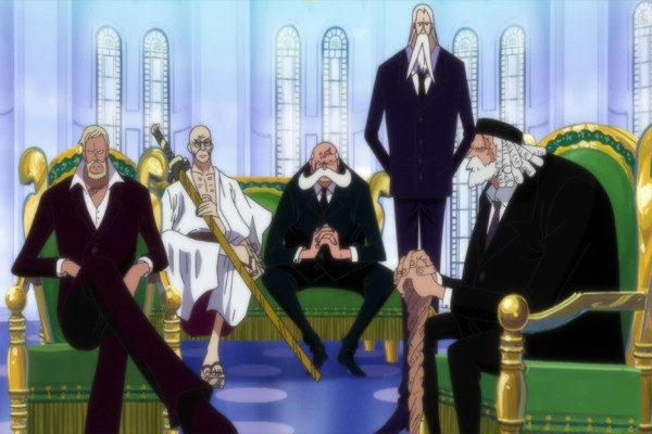 One Piece 1086 Ungkap Nama Gorosei dan Pemimpin Ksatria Suci