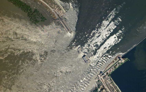 Bendungan Sungai Dnipro Jebol, Satelit Sentinel 3 Rekam Banjir Mengerikan di Ukraina