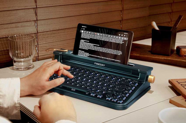 Usung Gaya Retro, Keyboard Bluetooth Fineday Mirip Mesin Tik Jadul