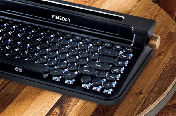 Usung Gaya Retro, Keyboard Bluetooth Fineday Mirip Mesin Tik Jadul
