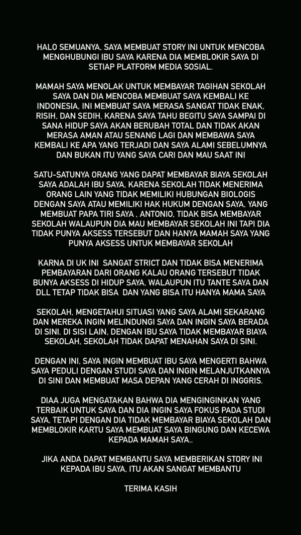 Lolly Sebut Nikita Mirzani Berhenti Bayar Tagihan Sekolahnya karena Hal Ini