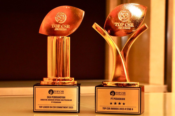 Selaraskan CSR dan Strategi Bisnis, Pegadaian Raih Penghargaan TOP CSR Awards 2023