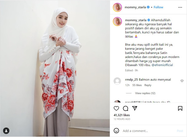 Inara Rusli Mendadak Curhat di Instagram, Akui Hidupnya Lebih Positif Berkat Ikhlas