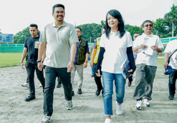 Bobby Nasution Renovasi Stadion Teladan Bertaraf Internasional