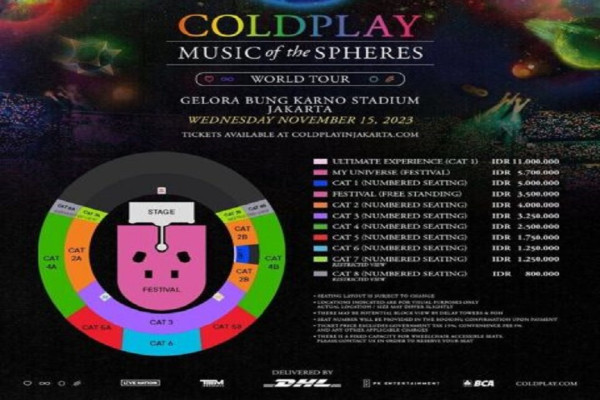 5 Ciri Penipuan Tiket Palsu Coldplay, Nomor 4 Tanggal dan Lokasi Konser Tak Jelas