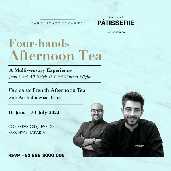 Park Hyatt Jakarta dan Kanvaz Patisserie Hadirkan Sajian French Afternoon Tea dengan Sentuhan Indonesia, Wajib Coba!