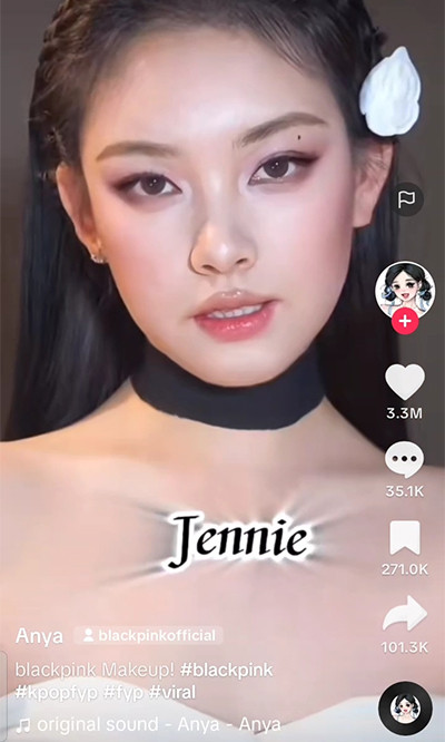 Viral! TikToker Sulap Wajahnya Jadi Mirip Member BLACKPINK dengan Makeup, Netizen: So Real
