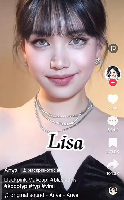 Viral! TikToker Sulap Wajahnya Jadi Mirip Member BLACKPINK dengan Makeup, Netizen: So Real