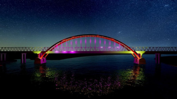 Jembatan Kahayan dan Kawasan Tugu Soekarno Dilengkapi Water Front City