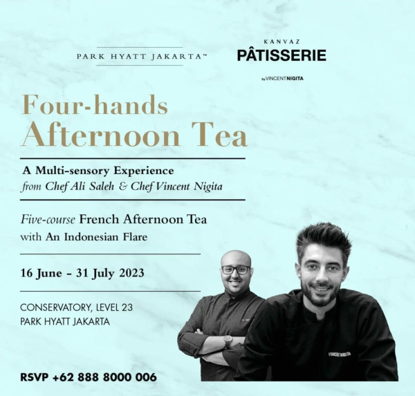 Four Hands Afternoon Tea di The Conservatory hingga 31 Juli 2023