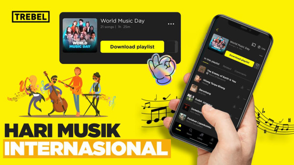 Hari Musik Sedunia: Yuk Dukung dan Dengarkan Karya Musisi Indonesia di Trebel, Gratis!