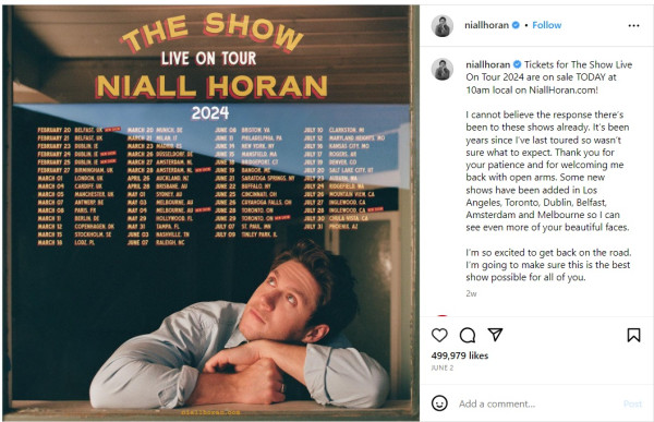 Media Sosial Heboh, Niall Horan Diduga Akan Konser di Indonesia