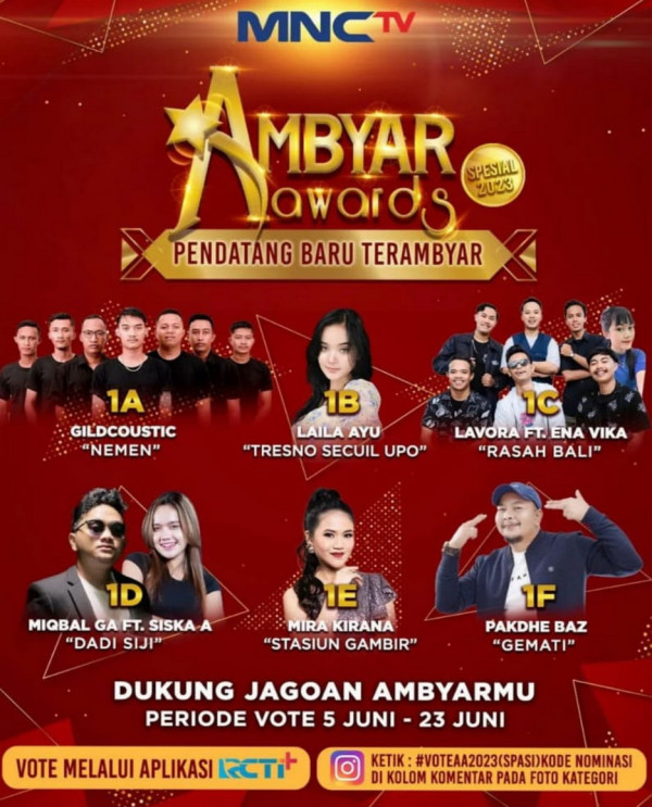 Cek Ulasan Fakta Menarik Pendatang Baru Terambyar dan Cover Lagu Terambyar di Ambyar Awards 2023