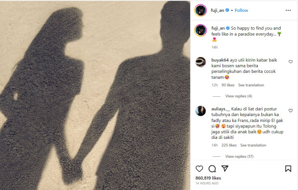 Fuji Pamer Foto Digandeng Cowok, Lucinta Luna Sebut El Rumi