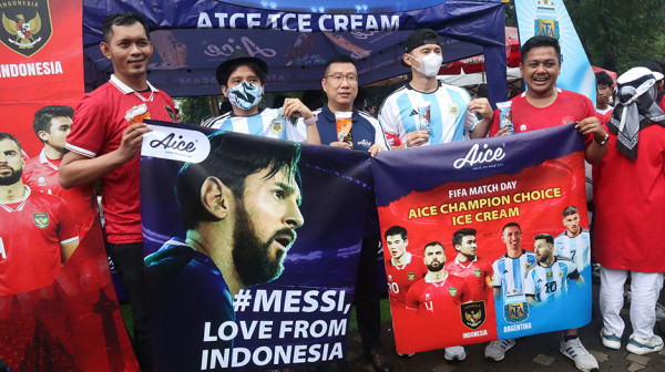 Es Krim Resmi di Laga Bersejarah FIFA Matchday Timnas Indonesia vs Argentina