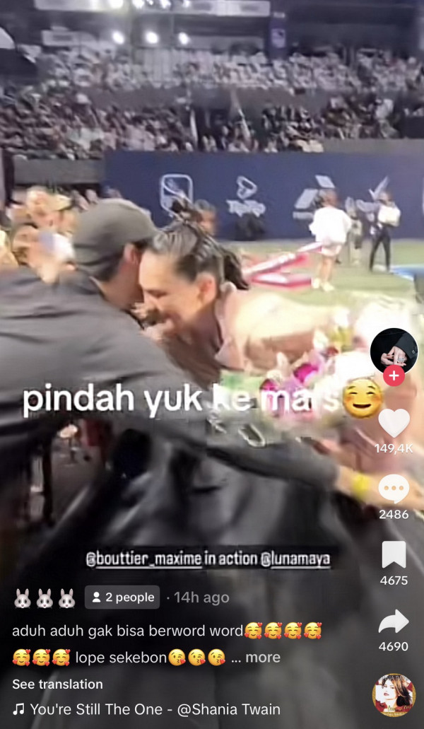 Momen Maxime Bouttier Beri Bunga Luna Maya di Lagi-Lagi Tenis Hebohkan Warganet