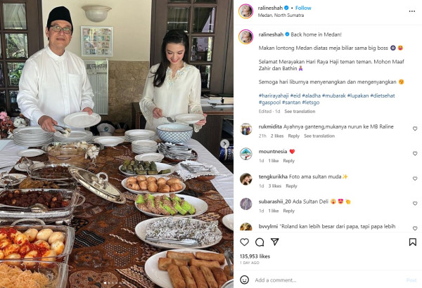 Pulang ke Medan, Raline Shah Punya Kebun Binatang di Rumah