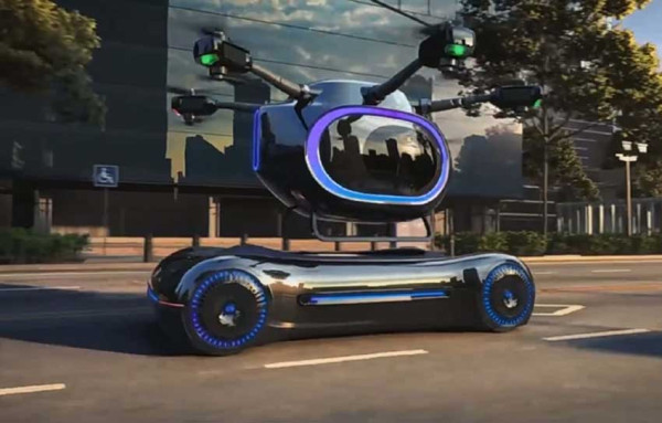 Perusahaan China Bikin Mobil Listrik Terbang Futuristik, Lepas Landas dan Mendarat Vertikal
