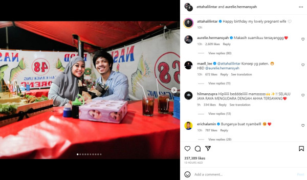 Aurel Hermansyah Rayakan Ultah ke-25 di Warung Pecel Lele, Atta Halilintar Beri Buket Bunga Isi Bawang