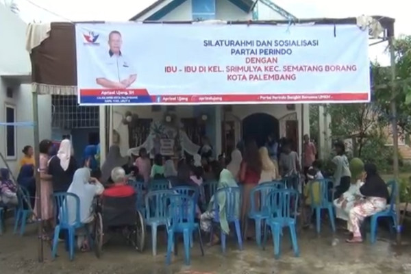 Program E-KTA Perindo Berasuransi dan Bantuan UMKM Disambut Antusias Warga Palembang