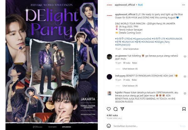 Super Junior D&E Umumkan Gelar Fancon di Jakarta, Catat Lokasi dan Tanggalnya